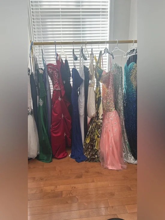 Assorted Formal Dresses Rack - Multicolor Prom Gowns - Picture 1 of 1